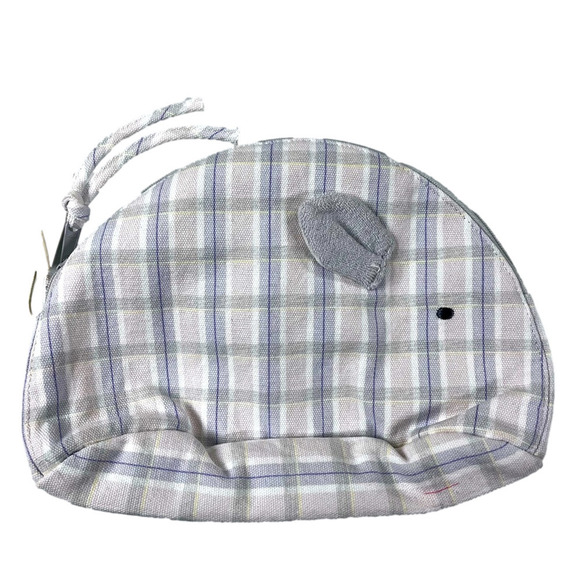 NWT Zara Home Kids Pastel Plaid Mouse Pouch OS - Picture 2 of 5